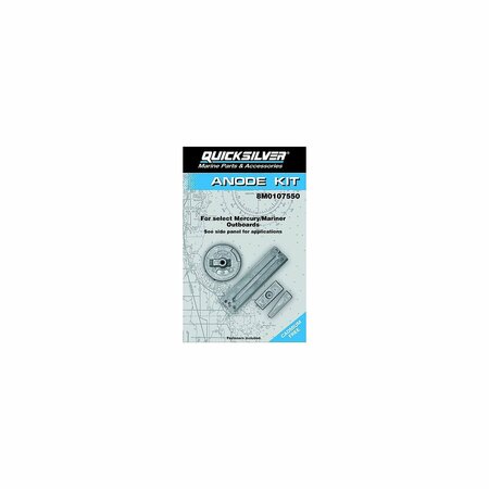 QUICKSILVER 97-8M0107550 Mercury Verado Anode Kit, Aluminum 8M0107550